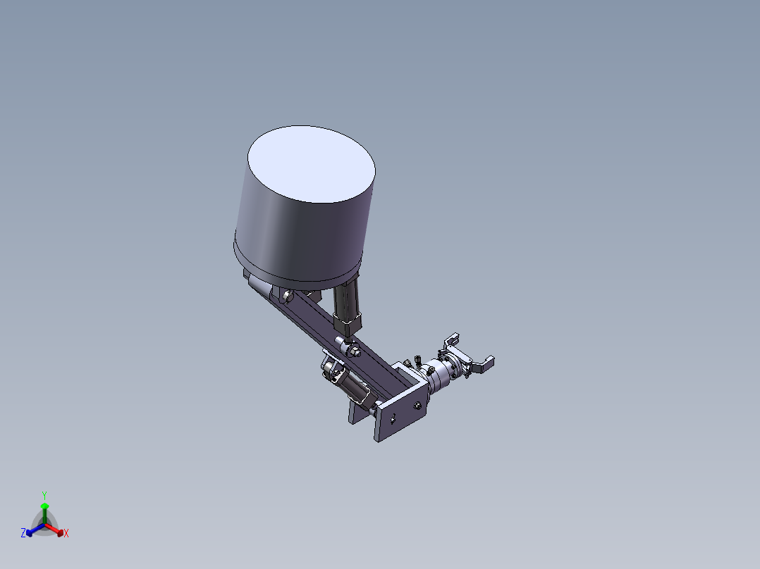 液压机械手sw14可编辑+cad+说明书 （毕业设计）正等轴测图