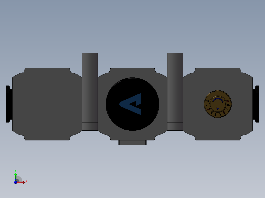 气源三联件前视图