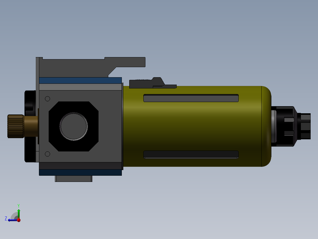 气源三联件右视图