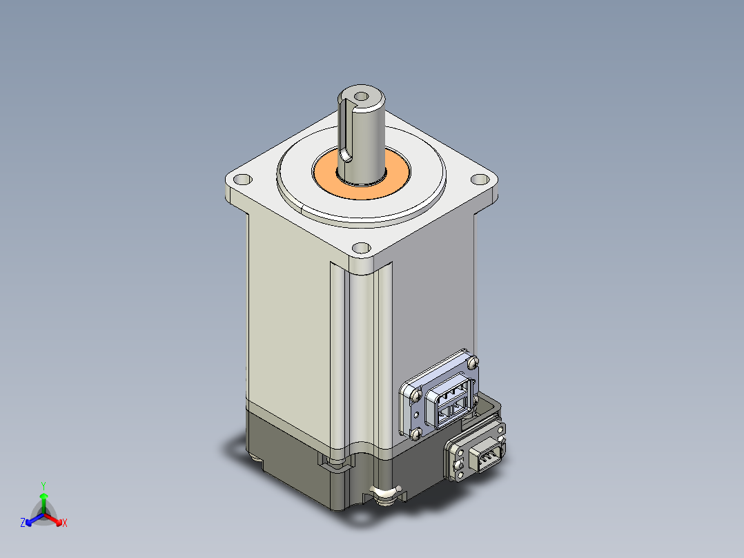 电机MS6S-60TH30B3-20P4.IGS正等轴测图