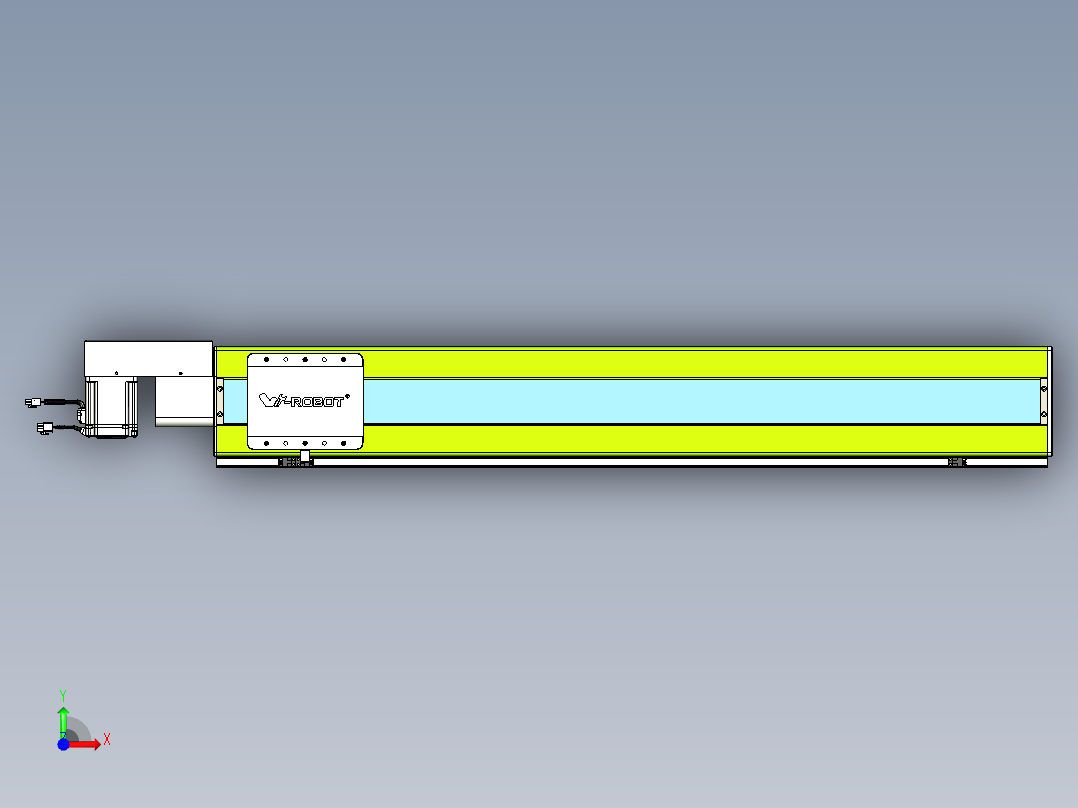 威洛博VBC同步带传动一无尘环境VBC17-L45-S1000-BR-ZP75-C3前视图
