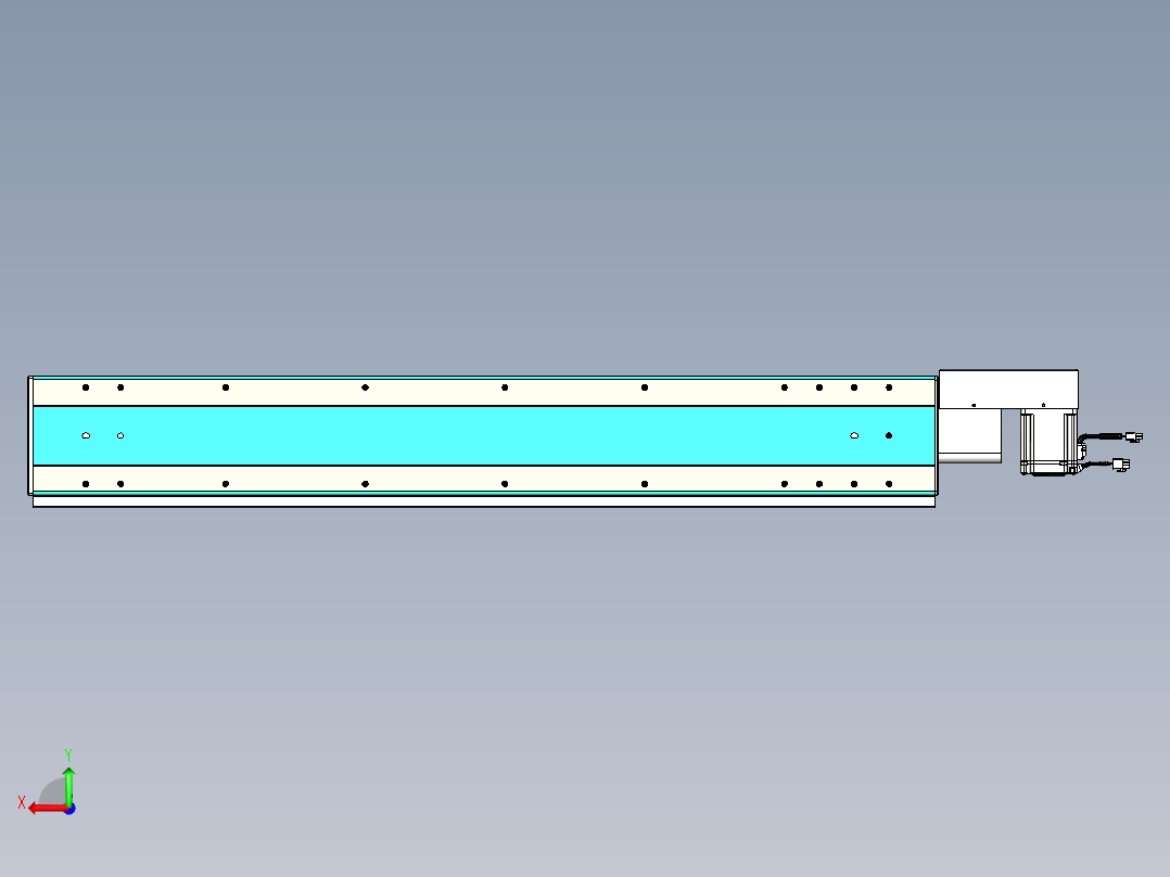 威洛博VBC同步带传动一无尘环境VBC17-L45-S1000-BR-ZP75-C3后视图