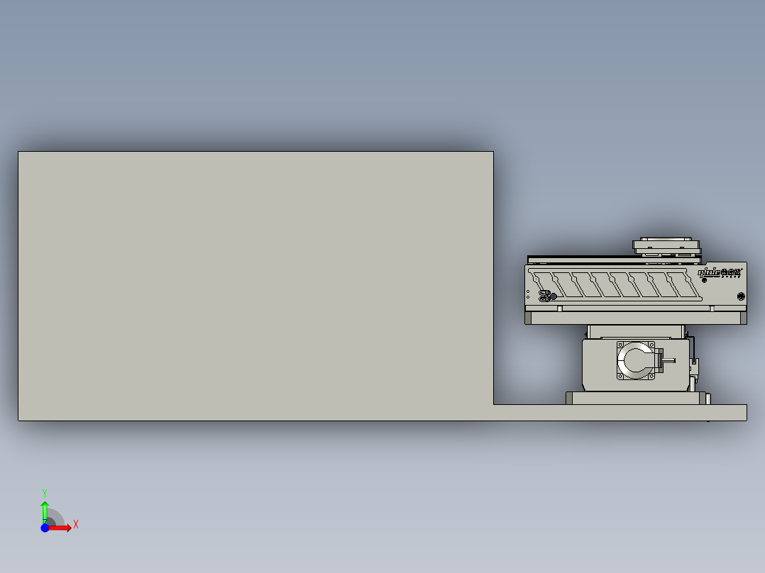 倍程移载机构前视图