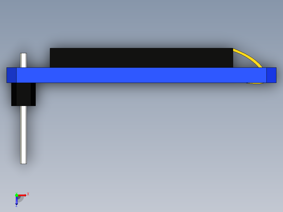 0,96英寸OLED显示模块俯视图