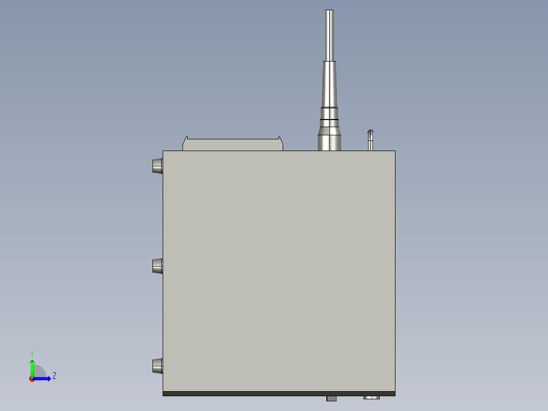 基恩士MD-H9800W_C_kc图纸模型左视图