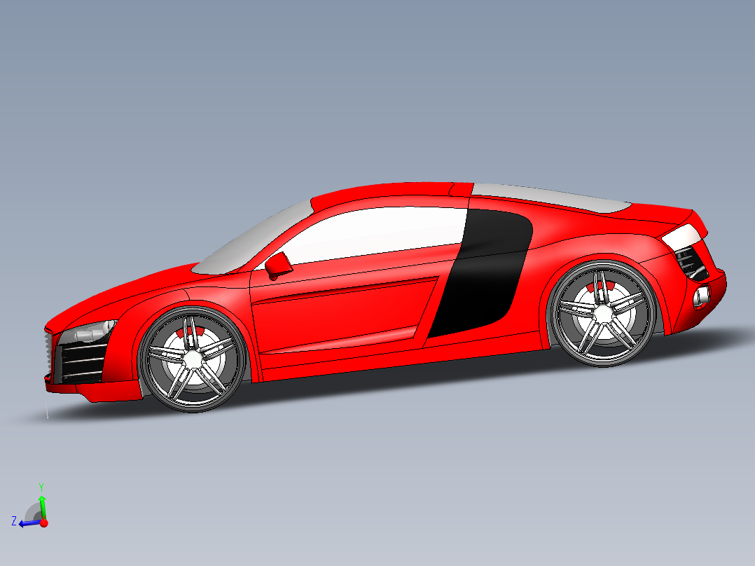 一个<span style='color: red'>汽车模型</span>