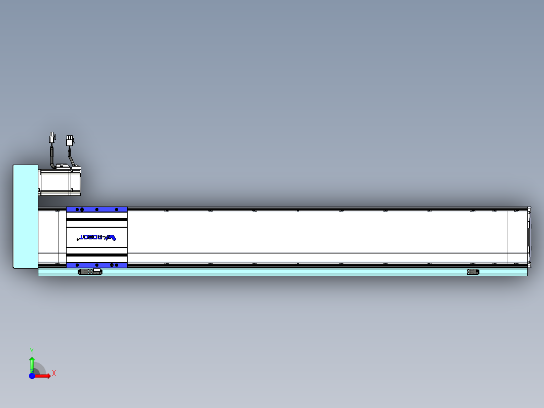 VF丝杆传动-一般环境VF14-Lxx-C-S850-BR-ZP40-C3前视图