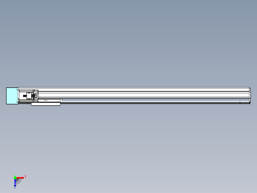 VF丝杆传动-一般环境VF14-Lxx-C-S850-BR-ZP40-C3俯视图