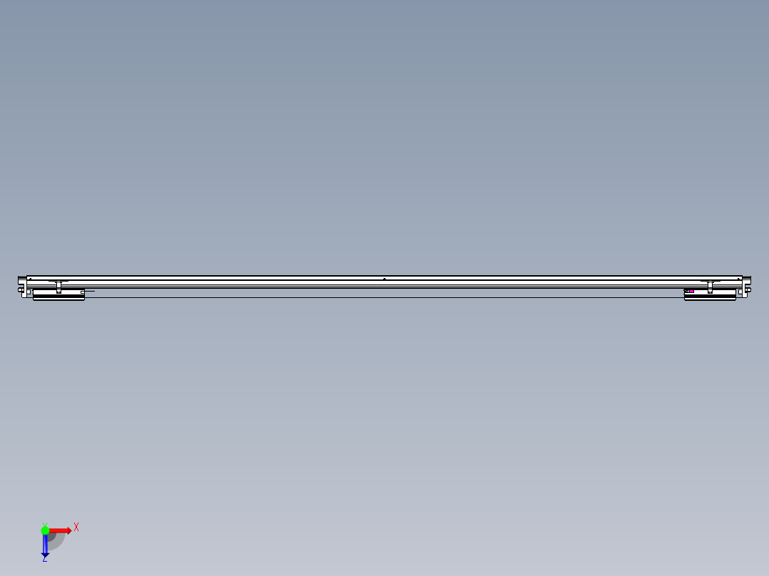 威洛博VL系列直线电机模组-2VL22H3-S2400俯视图
