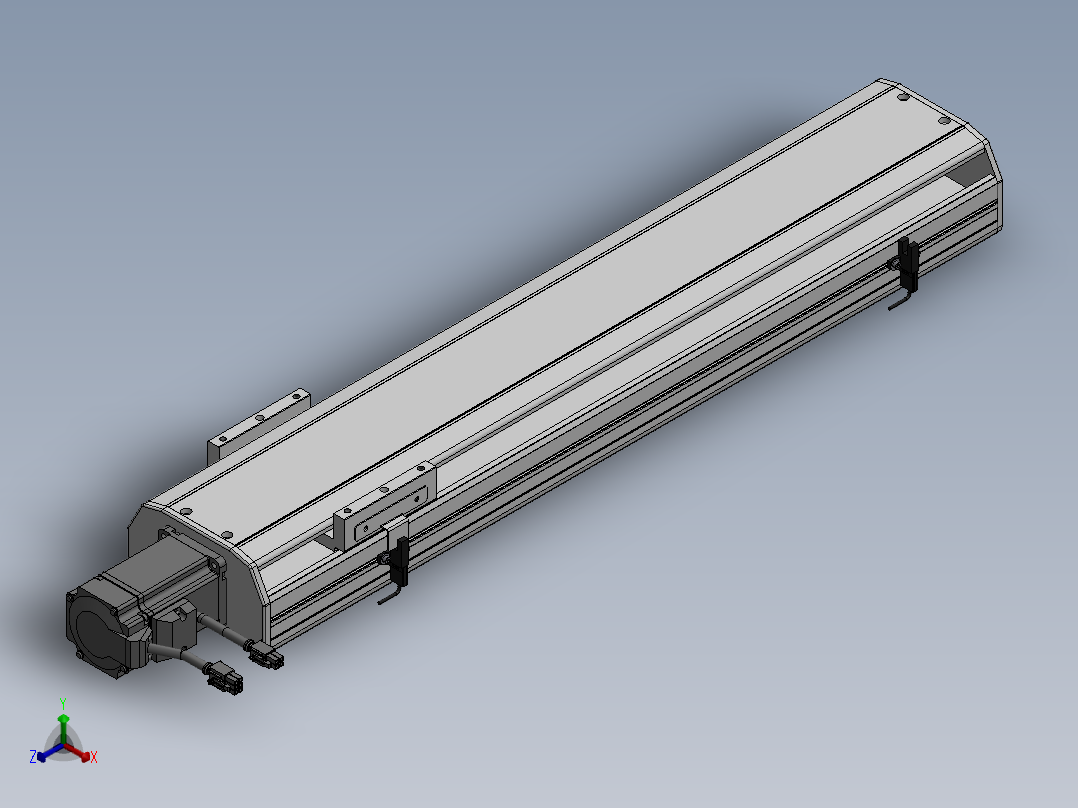 精密模组MY130-T10-500L-BC-P20B-C4-C正等轴测图