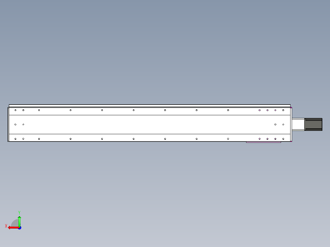 VF丝杆传动-一般环境VF22-L20-C-S1450-BC-P75-C4后视图
