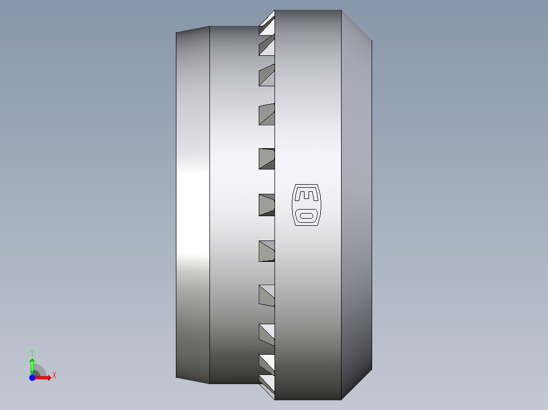 卡套式工业通用硬管接头Progressive_stop_ring_PSR16SX前视图