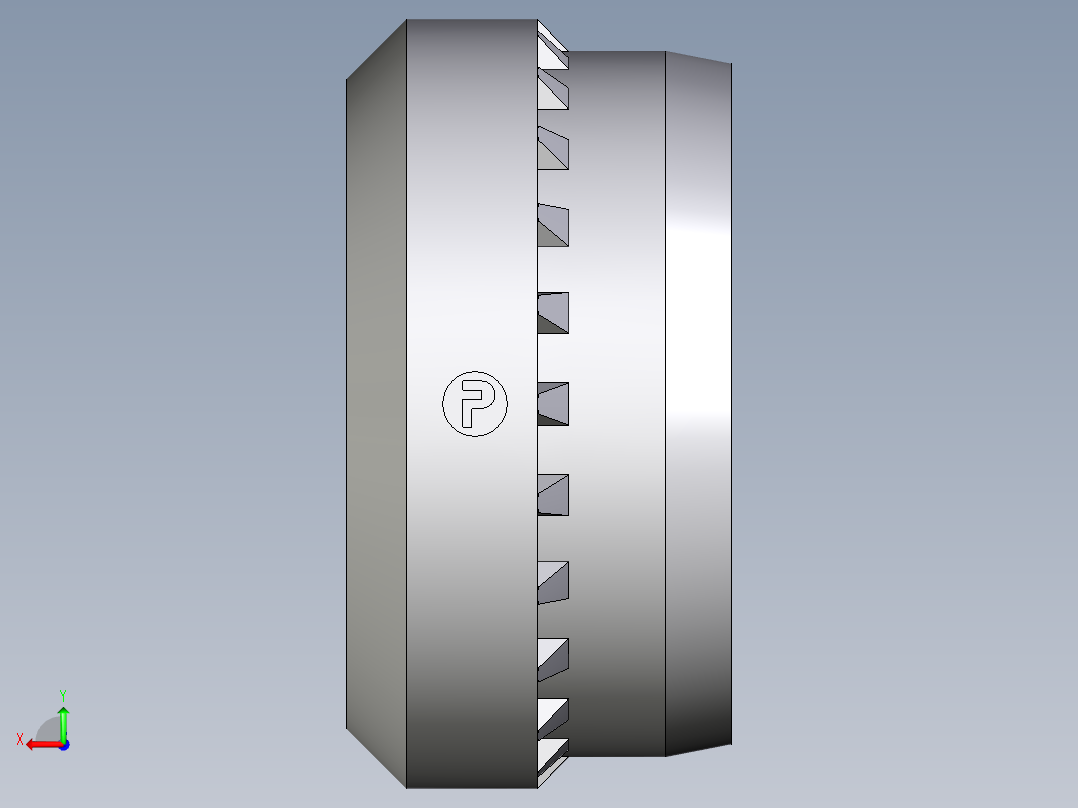 卡套式工业通用硬管接头Progressive_stop_ring_PSR16SX后视图