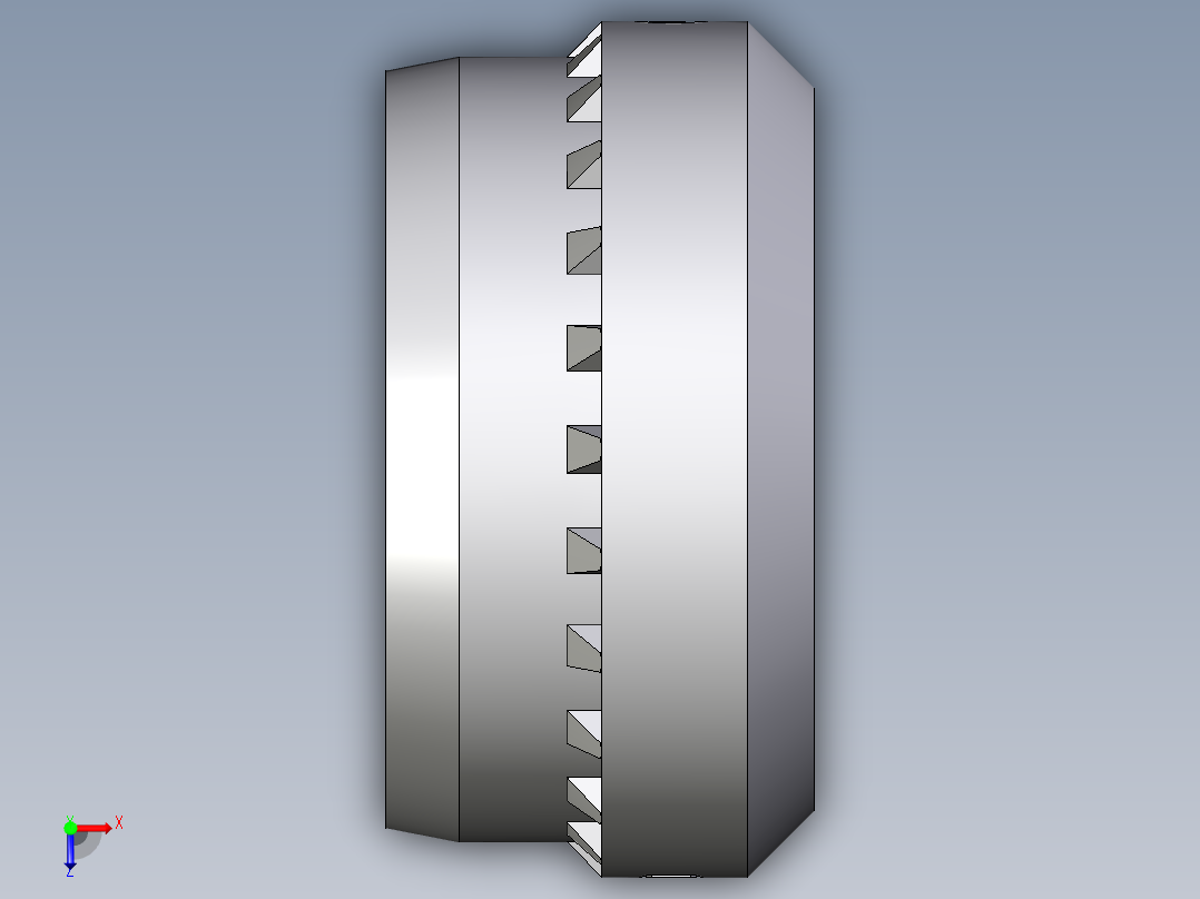 卡套式工业通用硬管接头Progressive_stop_ring_PSR16SX俯视图