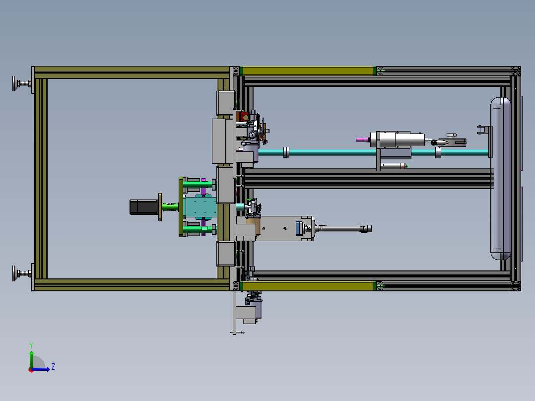 螺母自动锁紧机左视图
