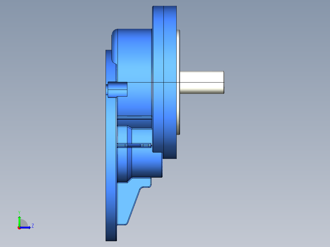 PC齿轮减速机10款左视图
