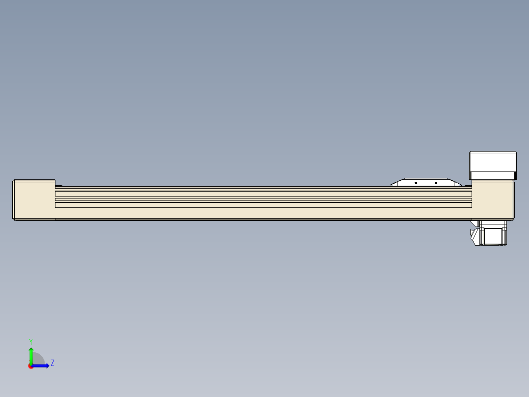 同步带全封闭直线模组TPA-HCB-65S-90-L450-MR-Y-P10-N3左视图