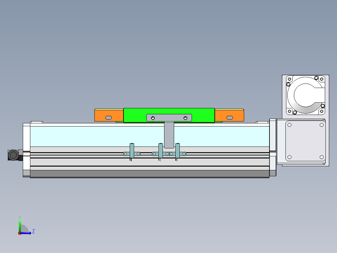 MCB同步带全封闭MCB17-RU-400W左视图