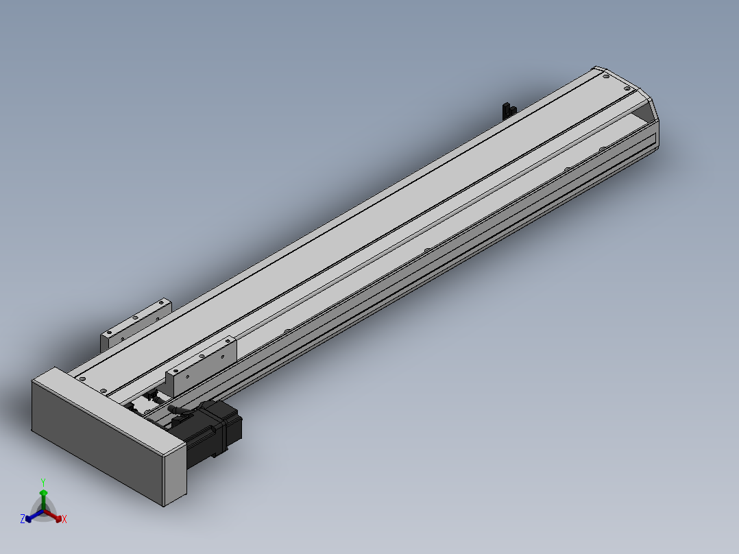 精密模组MY120-T10-550L-BL-P10B-C4-C正等轴测图
