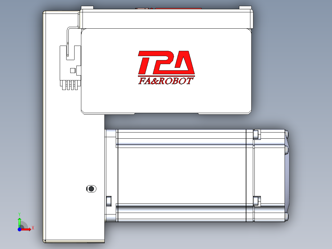 同步带全封闭直线模组TPA-HCB-110D-90-L1700-RP-Y-P40-N3前视图