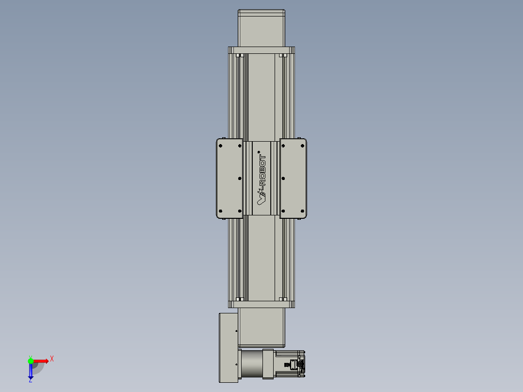 威洛博直线电机模组EB20-L224-S450-BR-ZP75-MS3-5K俯视图