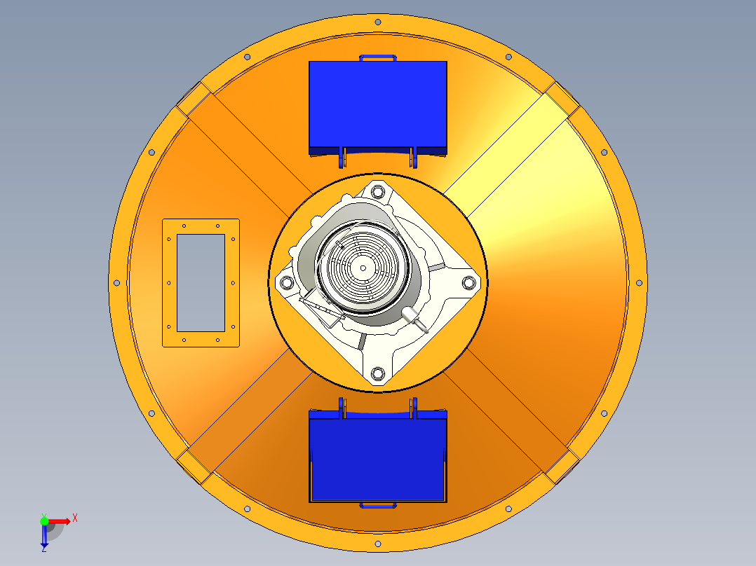行星搅拌机俯视图