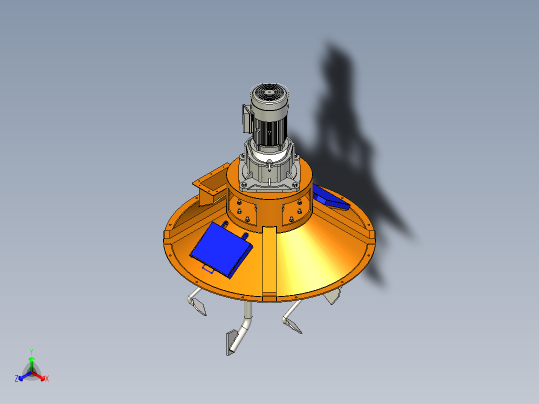行星搅拌机正等轴测图