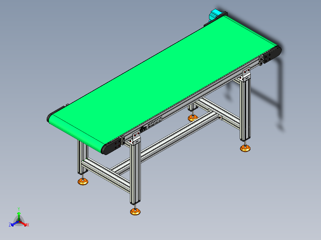 LE-XC4080-左直连驱动重载皮带线-负载200kg