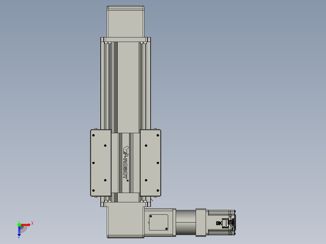 威洛博直线电机模组EB16-L208-S250-L-ZP75-MS3-5K俯视图