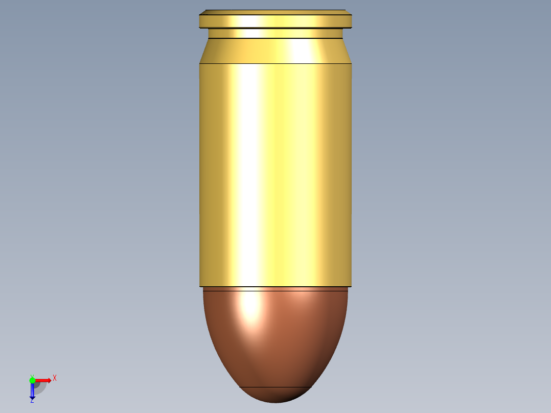 0.380 Auto弹药俯视图