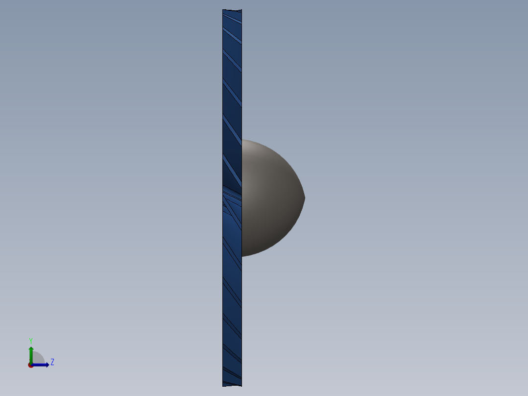 涡轮风扇左视图