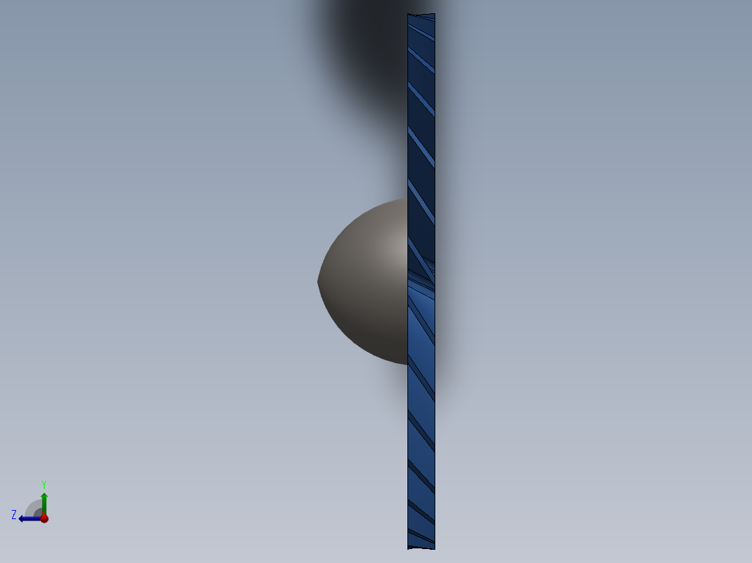 涡轮风扇右视图