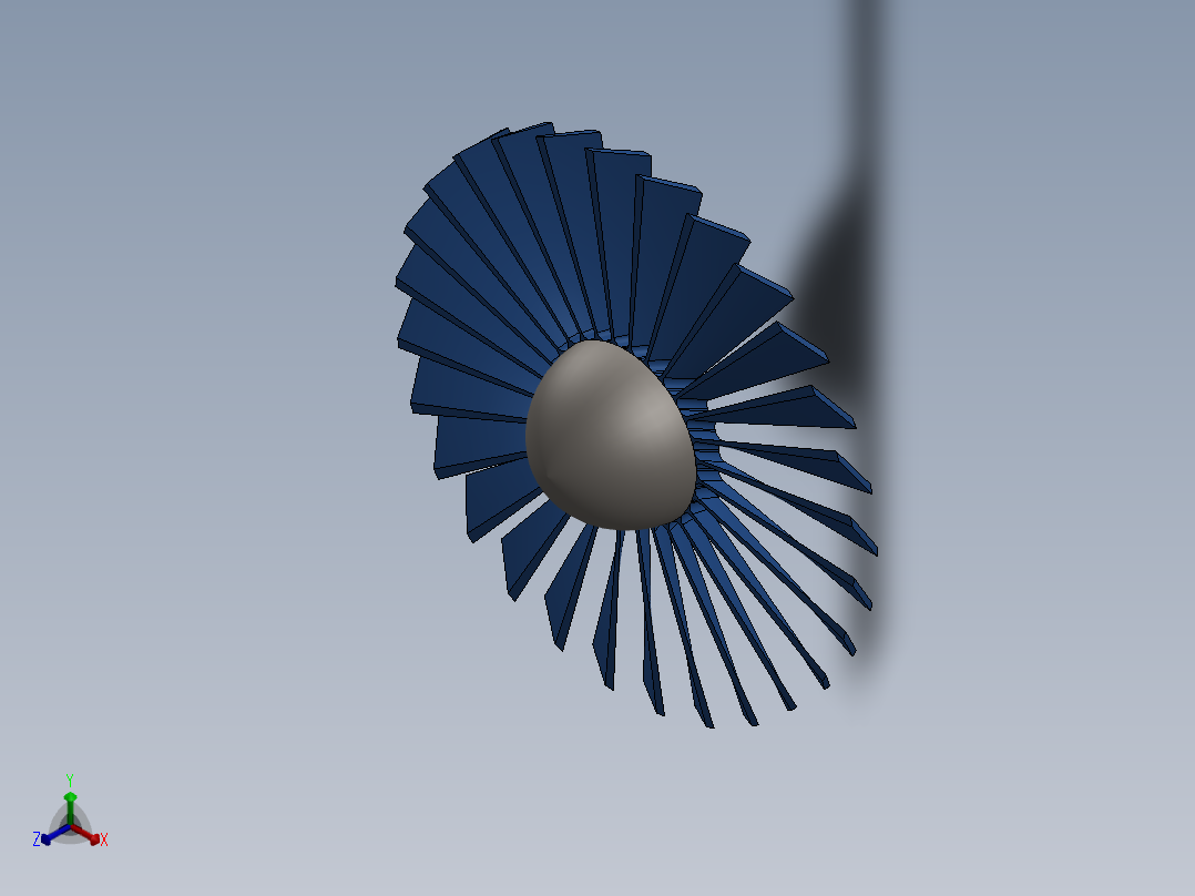 涡轮风扇正等轴测图