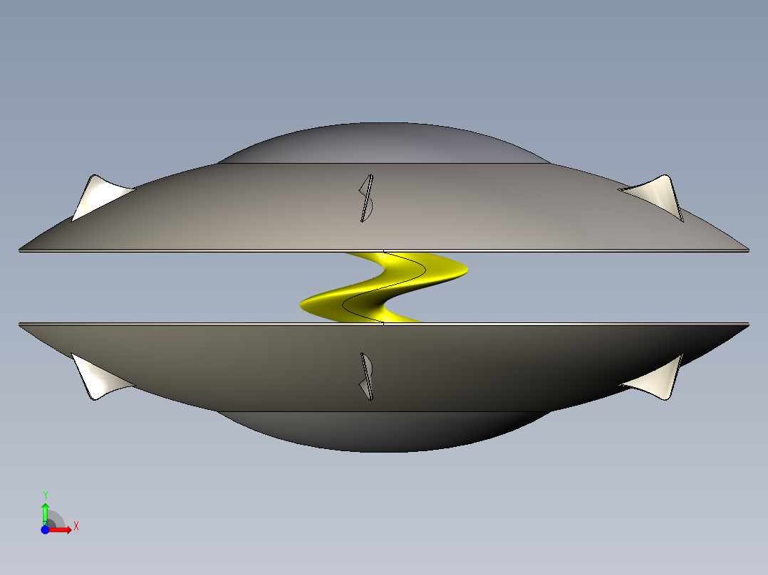 外星飞船16前视图