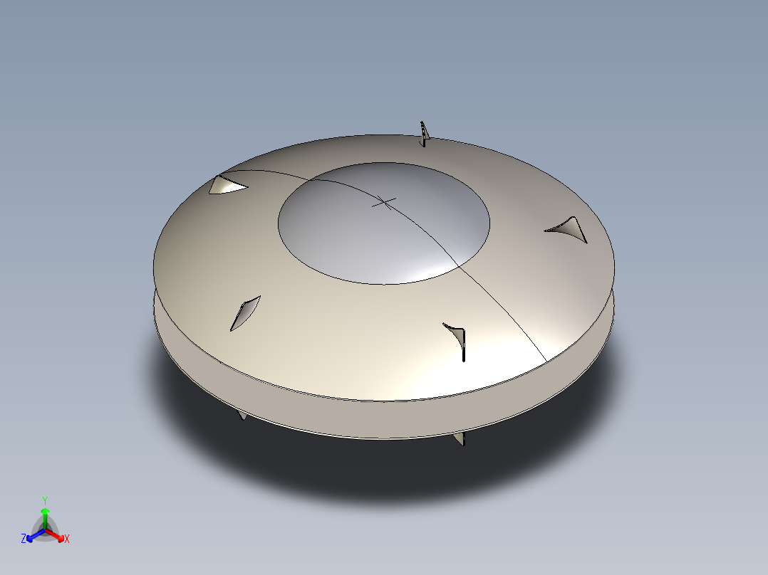 外星飞船16正等轴测图