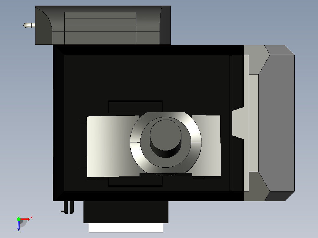 基恩士GT2-72N_72P_kc图纸模型俯视图