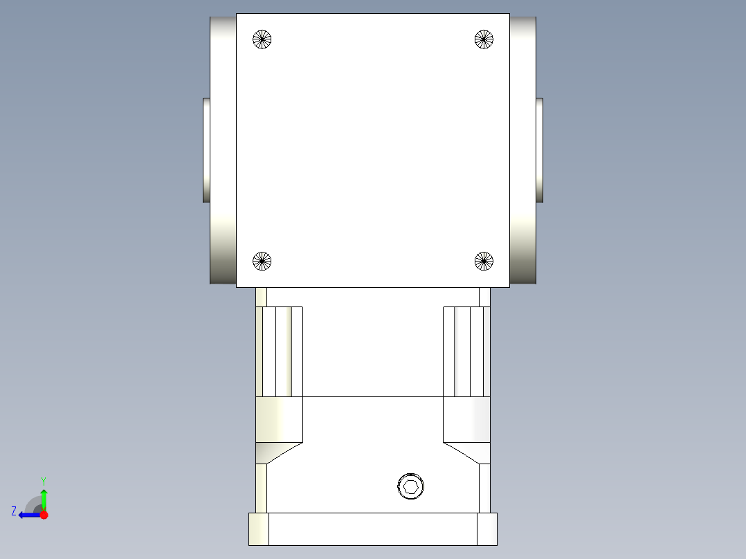 换向器50PW210双孔 PGH180-L1 38-180-215-M12.stp右视图