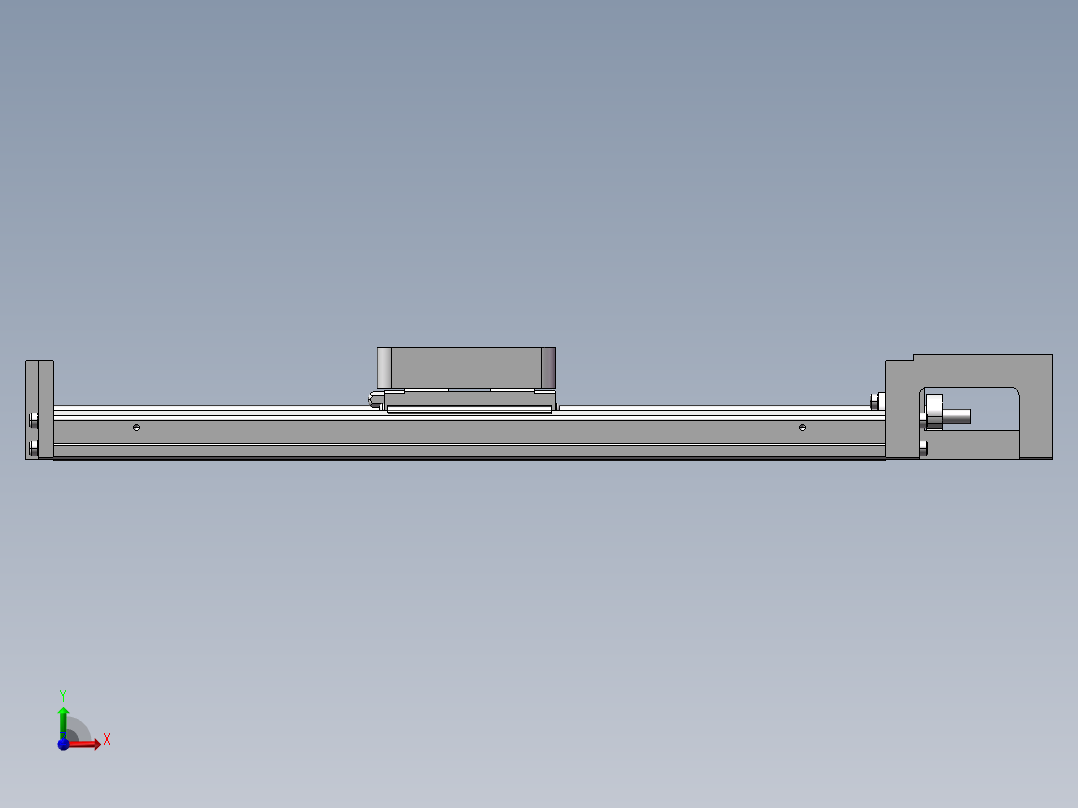 利路直线模组_HKK5002C-300A1-F0前视图