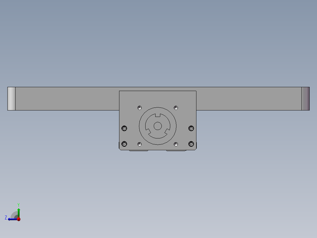 利路直线模组_HKK5002C-300A1-F0右视图