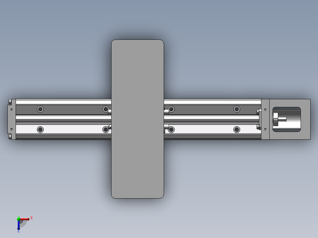 利路直线模组_HKK5002C-300A1-F0俯视图