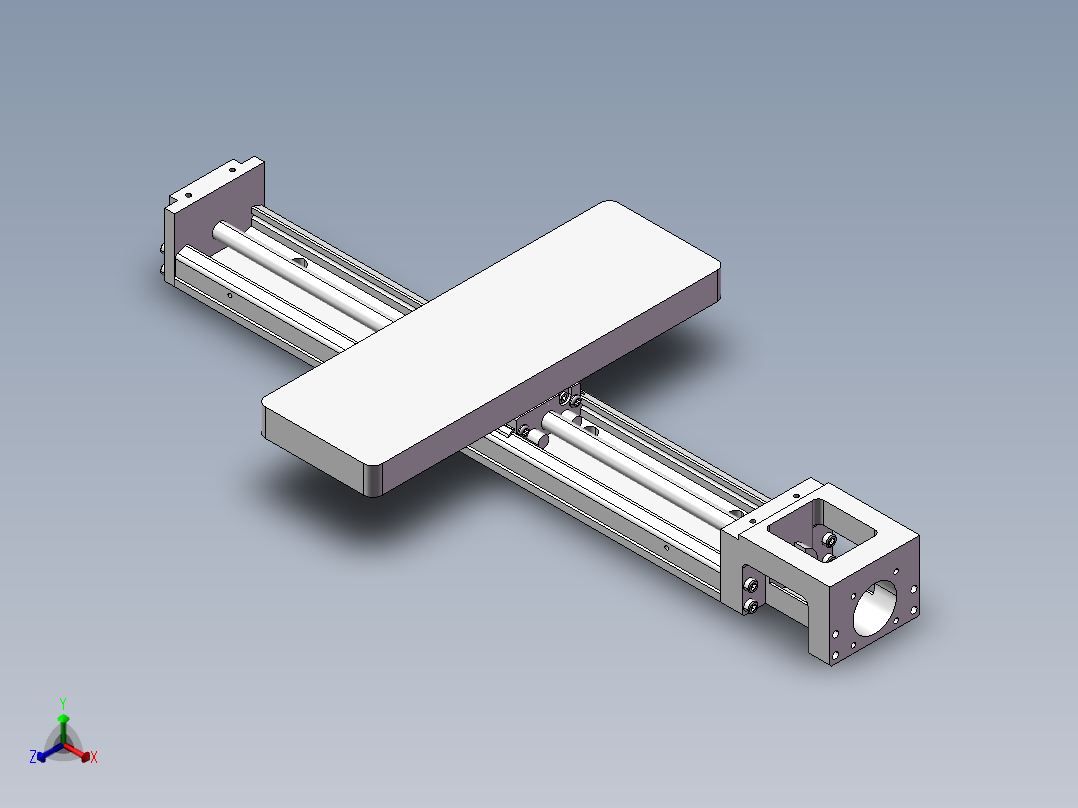 利路直线模组_HKK5002C-300A1-F0正等轴测图