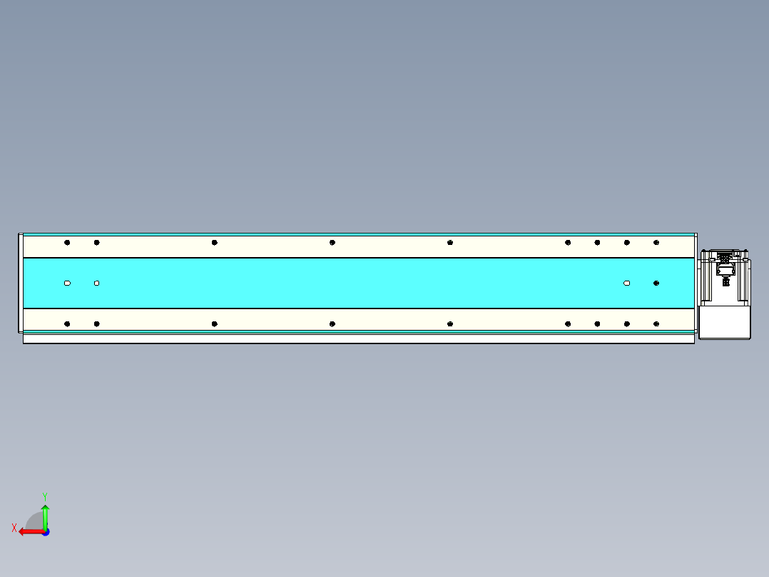 威洛博VBC同步带传动一无尘环境VBC17-L45-S850-BLD-ZP75-C3后视图