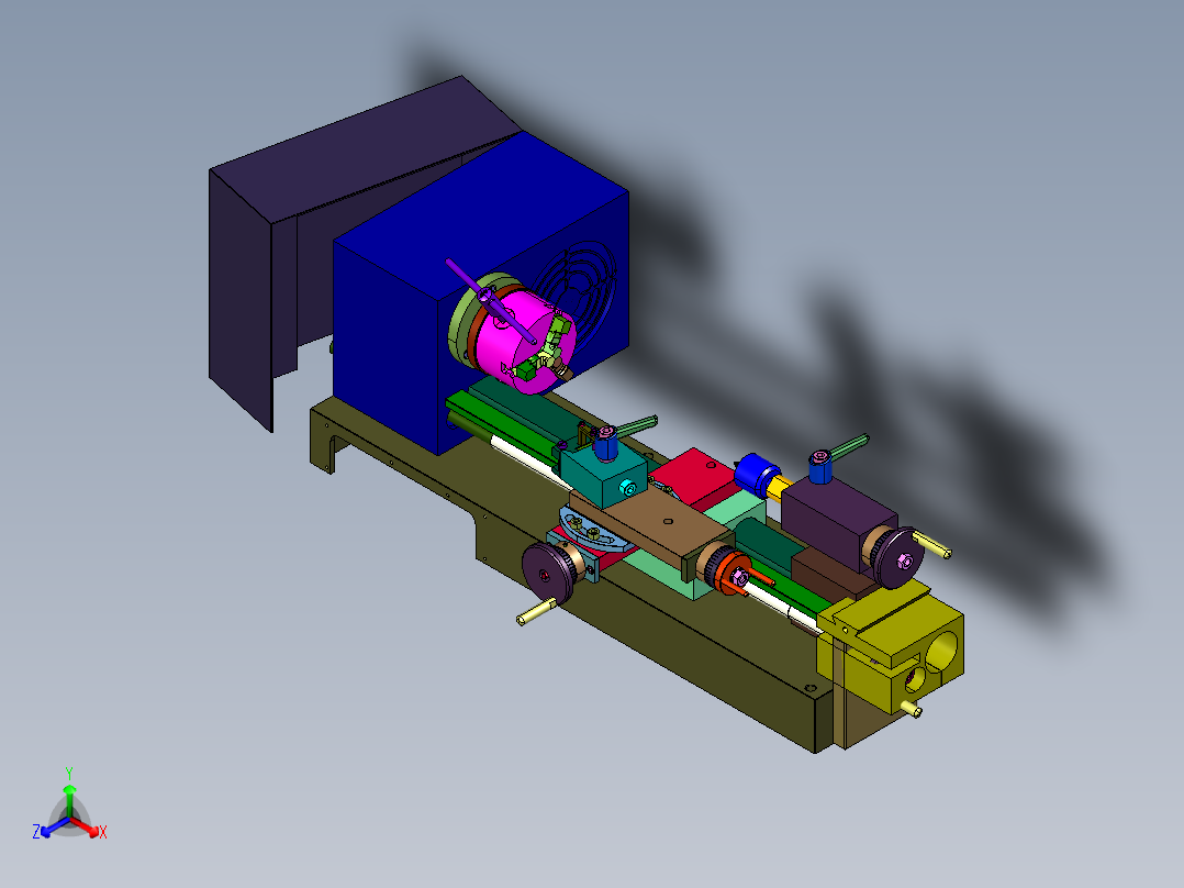 带刀架标手动普通卧式<span style='color: red'>机床</span>