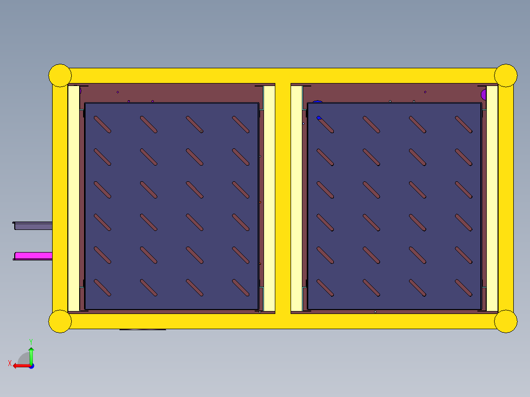 电路板飞针测试机后视图