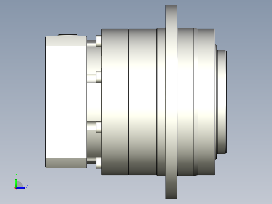 多摩川行星减速机TD-090-L1-19DC19左视图