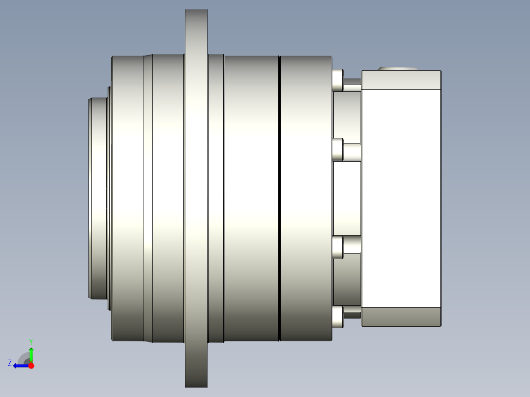 多摩川行星减速机TD-090-L1-19DC19右视图