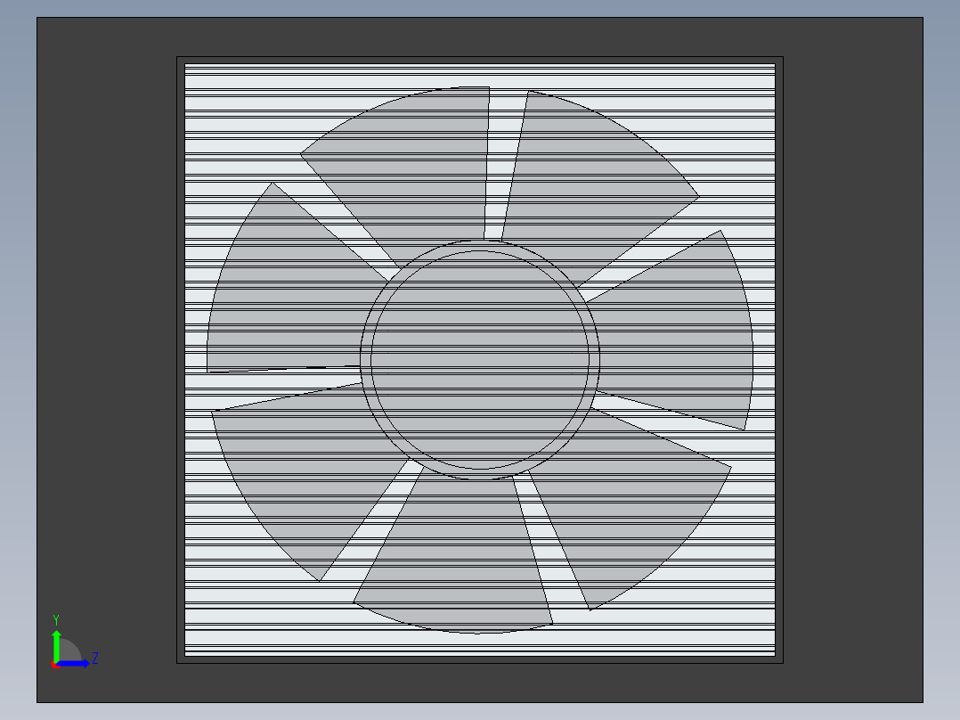 风机散热左视图