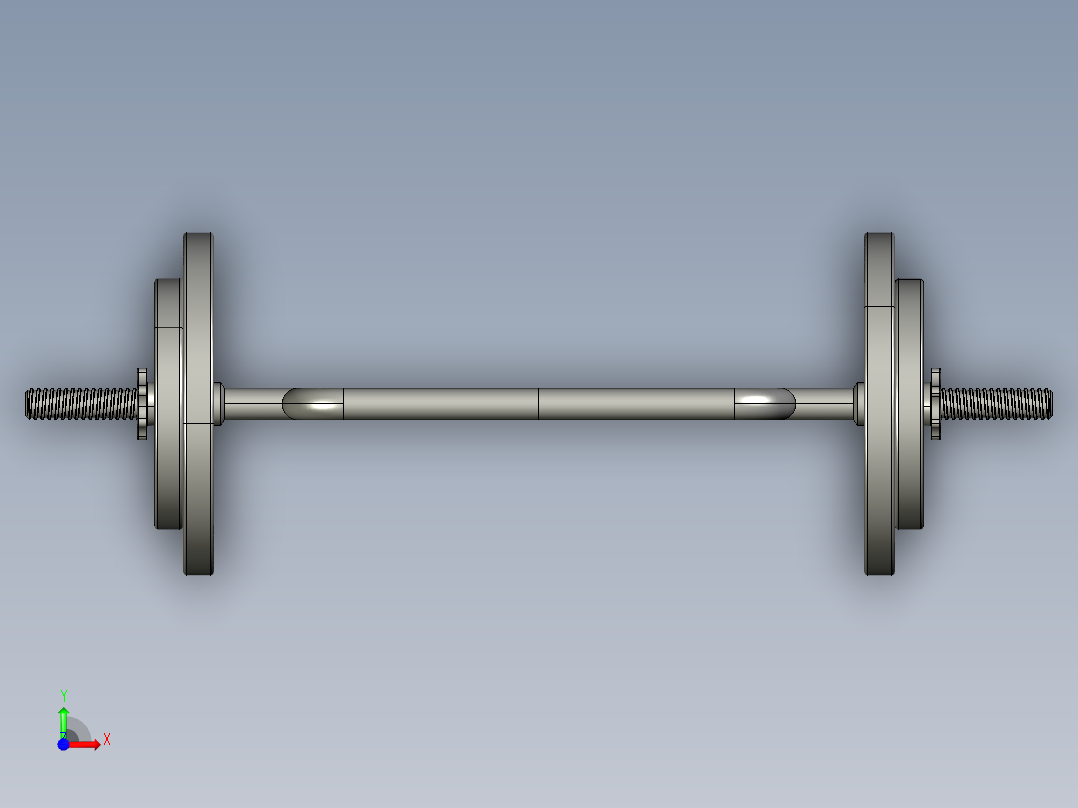 三头肌棒前视图