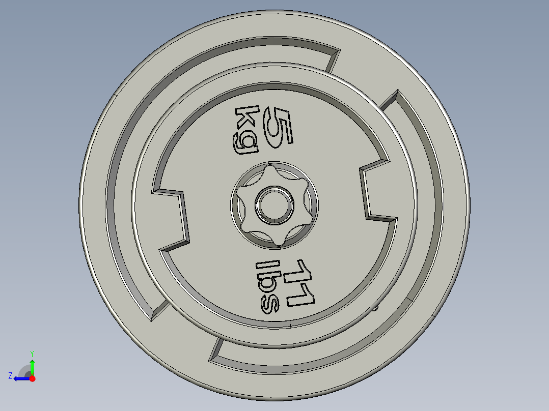 三头肌棒右视图