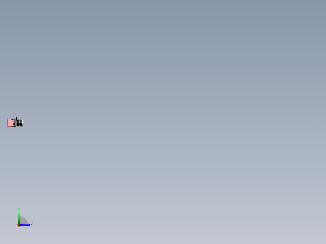 自复位按钮（不带灯）YW1B-M1E10Y（24V黄）左视图